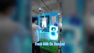 Distributore automatico di latte fresco Haloo | Sistema di conservazione del latte da 120 litri Design di grande capacità da 175 tazze Automatico