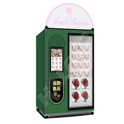 Haloo Fresh Flower Vending Machine White 16 Locker Big Bouquet Hot Selling per Shopping Mall Sistema di pagamento con carta di credito