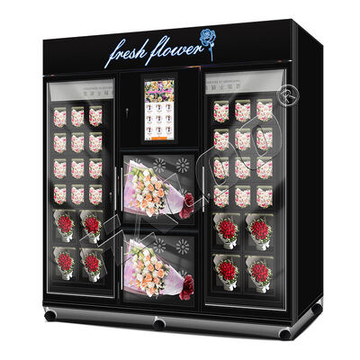 Vending Machine Haloo Fornitore Flower Vending Machine 34 Armadi Big Size Machine Bill Coin and Card Reader