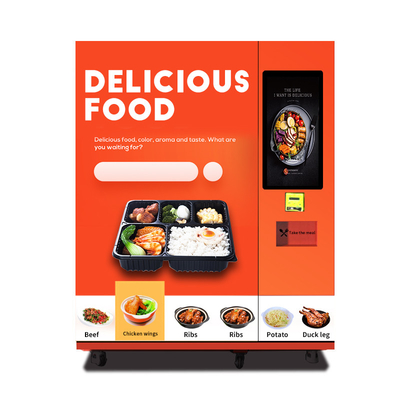 Il distributore automatico congelato touch screen della carne -18℃ ha refrigerato il distributore automatico della carne