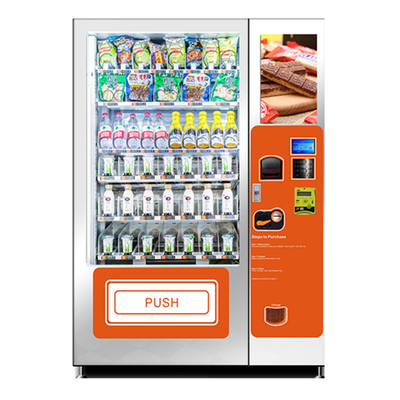Spuntino del touch screen e distributore automatico combinato della soda con l'elevatore