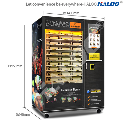 distributore automatico caldo completamente automatico dell'alimento di self service 24h con riscaldamento a microonde