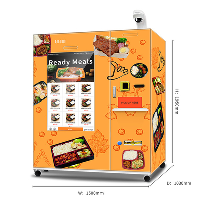 Distributore automatico congelato completamente automatico congelato grande touch screen dell'alimento del distributore automatico dell'alimento con il riscaldamento rapido 45S