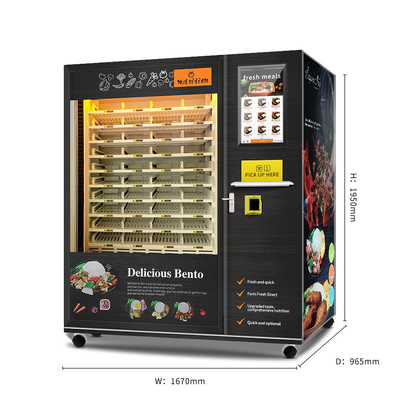 Distributore automatico automatico dell'alimento di grande capacità di 120 scatole con il raffreddamento e la funzione di riscaldamento
