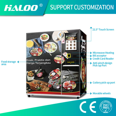 Distributore automatico pronto congelato completamente automatico dei pasti del distributore automatico dei pasti con la funzione di riscaldamento