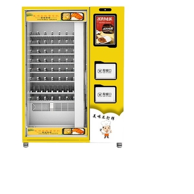 Ready mangia il distributore automatico del pasto dell'alimento del distributore automatico della scatola di pranzo con la funzione doppia del riscaldamento a microonde
