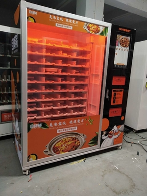 distributore automatico di riscaldamento veloce della pizza di self service 3000W e distributore automatico caldo dell'alimento per l'ufficio dell'aeroporto