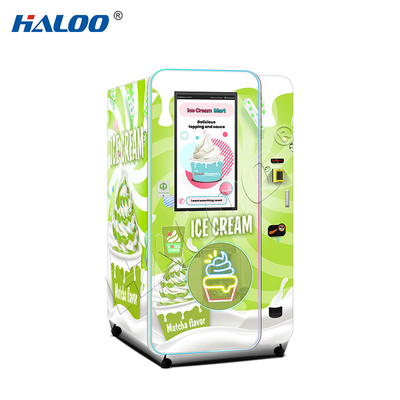 Produttore di distributori automatici di gelato Haloo 32 pollici pubblicità Smart touch screen vending machine per gelato
