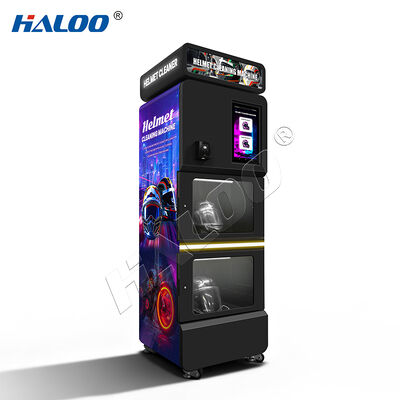 Macchina per la vendita automatica Haloo Maquina Para Limpiar Casco Deodorize Casco Cleaning Vendo Machine Low Moq Custom 15.6 pollici schermo Casco Cleaning Machines