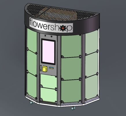 Haloo 14 reticolato Customized Logo Flower Vending Machine Gifts Flower Holding Machine con funzione di raffreddamento