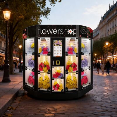 Haloo 14 reticolato Customized Logo Flower Vending Machine Gifts Flower Holding Machine con funzione di raffreddamento