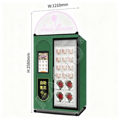 Haloo Fresh Flower Vending Machine White 16 Locker Big Bouquet Hot Selling per Shopping Mall Sistema di pagamento con carta di credito