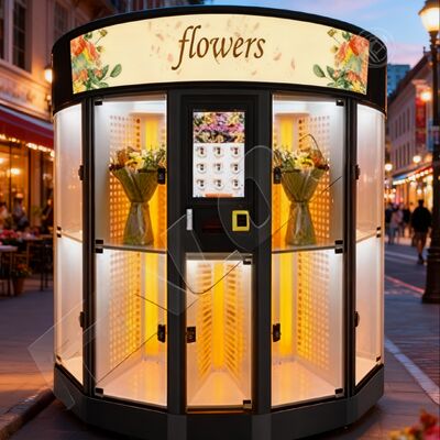 Haloo 9-Lattice Custom Logo Flower Vending Machine with Cooling Function for Gift Giving 