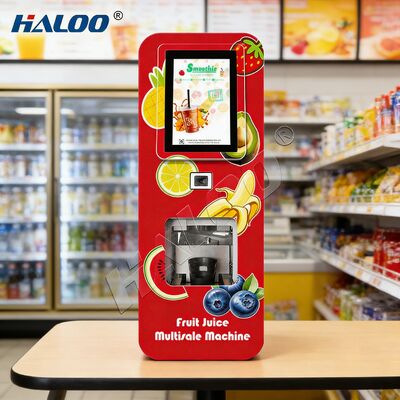 Haloo Fully Automatic Desktop Fresh Fruit Smoothie Blender, macchinario venditore di frullati touchscreen da 10,1 pollici con funzionalità di sviluppo SDK