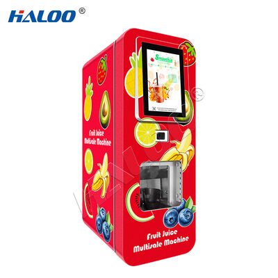Haloo Fully Automatic Desktop Fresh Fruit Smoothie Blender, macchinario venditore di frullati touchscreen da 10,1 pollici con funzionalità di sviluppo SDK