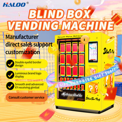 Haloo 21,5 pollici touchscreen blind box vending machine piattaforma di consegna XY con finestra di visualizzazione extra grande