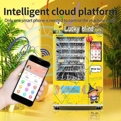 Distributore automatico di scatole cieche touchscreen da 21,5 pollici con corpo in lamiera ispessita, vetro temperato antideflagrante a doppio strato e porta di erogazione antifurto