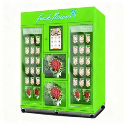 Fornitore di macchine da vendere Haloo 36 numeri di armadietto Macchina da vendere fiori 21,5 pollici touch screen Con lettore di carte di conto in macchina