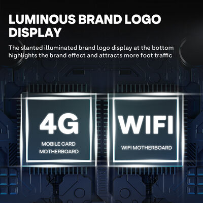 Haloo, distributore automatico di bevande e snack da 21,5 pollici con 360 capienza, porta di vetro sfumante, robusta e resistente