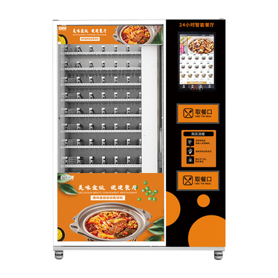 Distributore automatico pronto da mangiare dell'alimento fresco con il riscaldamento automatico