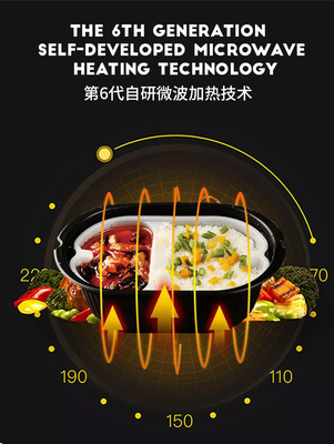 Distributore automatico dell'hamburger di self service con il forno a microonde 3000W