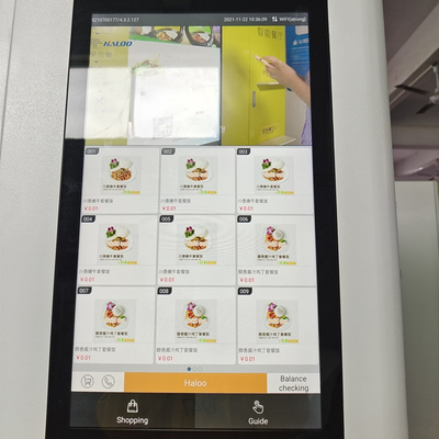 Il distributore automatico congelato touch screen della carne -18℃ ha refrigerato il distributore automatico della carne