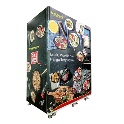 Distributore automatico congelato congelato -18℃ dei pasti del distributore automatico dell'alimento con riscaldamento a microonde