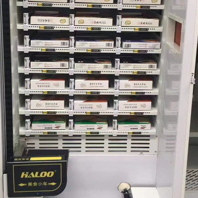 Distributore automatico caldo dei pasti dell'alimento di grande capacità con il frigorifero ed il riscaldamento a microonde