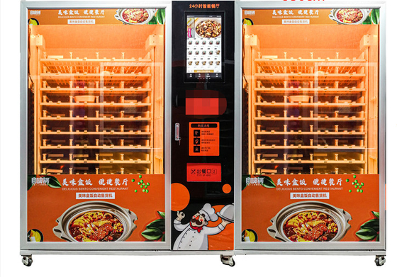 Il distributore automatico di microonda per gli alimenti caldi ha riscaldato il distributore automatico