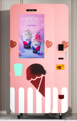 Distributore automatico molle automatico di fabbricazione rapido del gelato con la scatola variopinta attraente delle luci del LED e di luce del LED
