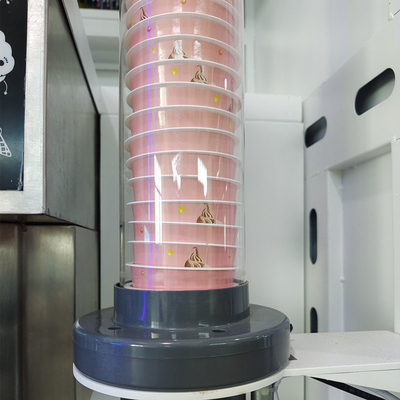 Distributore automatico molle automatico di fabbricazione rapido del gelato con la scatola variopinta attraente delle luci del LED e di luce del LED