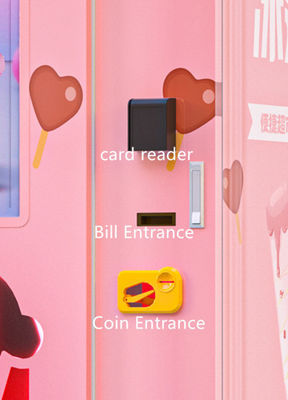 Macchina automatica per la vendita di gelato soft all'aperto Halo, con schermo touchscreen da 32 pollici e funzione di pulizia automatica