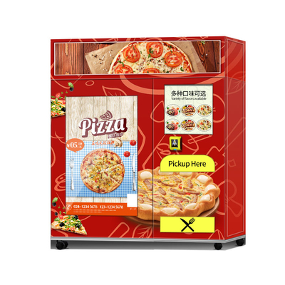 Distributore automatico della pizza del touch screen con il sistema di riscaldamento ed il sistema del forno